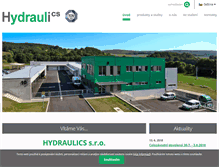Tablet Screenshot of hydraulics.cz